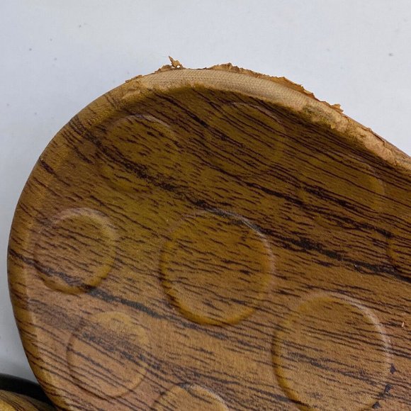 Vionic Orthaheel 8.5 / 9 Sandals Flip Flops Thongs Beaded Tan Brown Orthotic - Picture 4 of 5